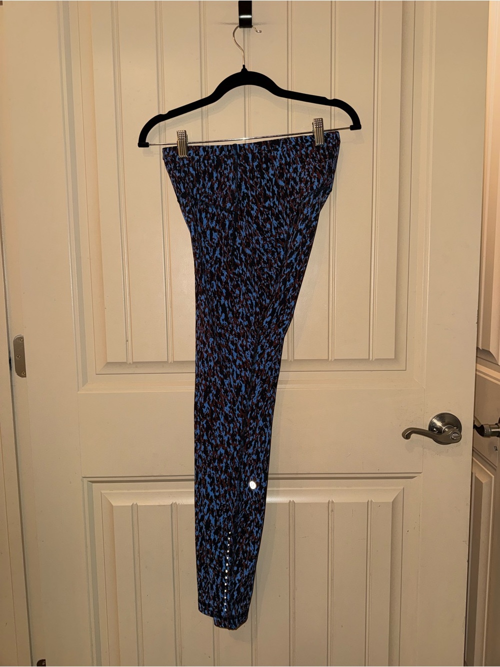 Lululemon Fast and Free High-Rise 29” Tight Size 6 Leopard Camo Blue Nile Multi
